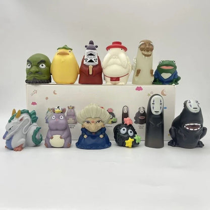 Japanese Anime White Dragon Elf Finger Doll — Faceless Male Coal Ball Decoration, Blind Box Toy for Birthday Gift