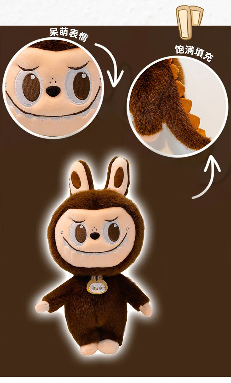 60cm Labubu Cute Rabbit Ragdoll Plush Toy – Soft Mink Fur Cartoon Pillow for Kids Christmas Gift