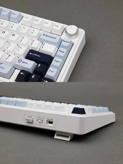 AULA F75 75% Mechanical Gaming Keyboard – 2.4G Wireless, Bluetooth, Wired, RGB, OEM Profile, Gasket Structure