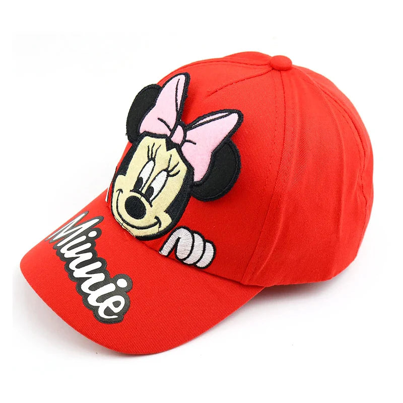 Disney Minnie Mouse Baby Hat – Embroidered Cotton Baseball Cap for Kids Boys & Girls, Sun Protection Outdoor Cap