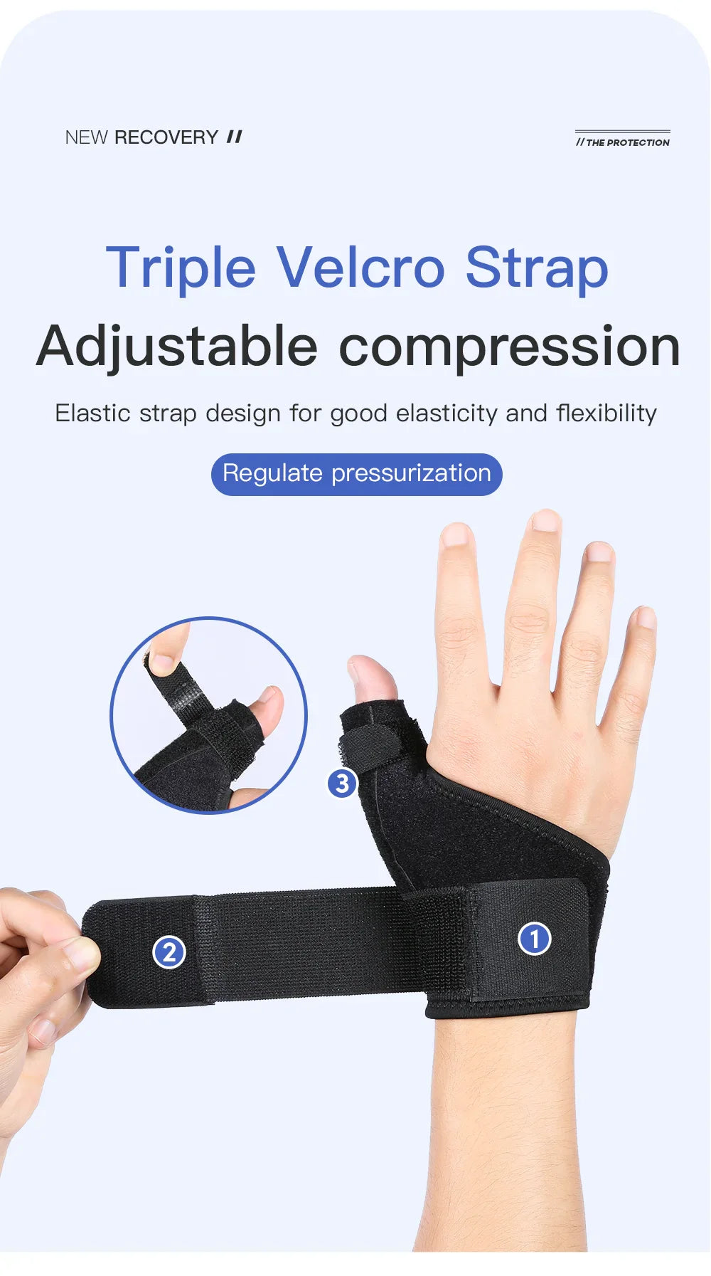 Flexible Wrist & Thumb Support Brace – Breathable Splint for Tendonitis, Arthritis, Left & Right Hand Protection
