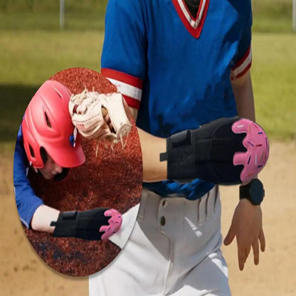 Baseball Sliding Mitt with Adjustable Wrist Compression Strap – Universal Left/Right Hand Glove for Youth & Adults