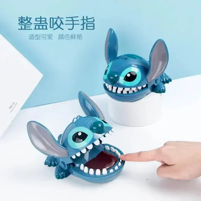 Disney Stitch Bite Finger Figures - Anime Dentist Push Teeth Game, Funny Toy Model for Kids, Baby Birthday Gift