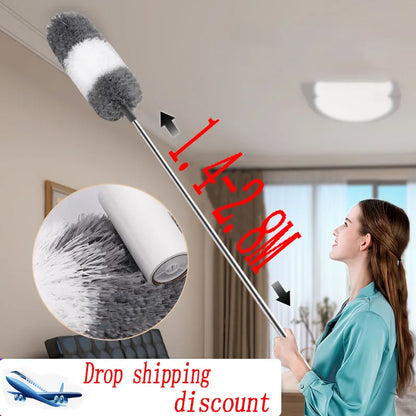 Extendable Microfiber Duster Brush - Versatile Cleaning Tool for Dusting Car and Furniture Gaps