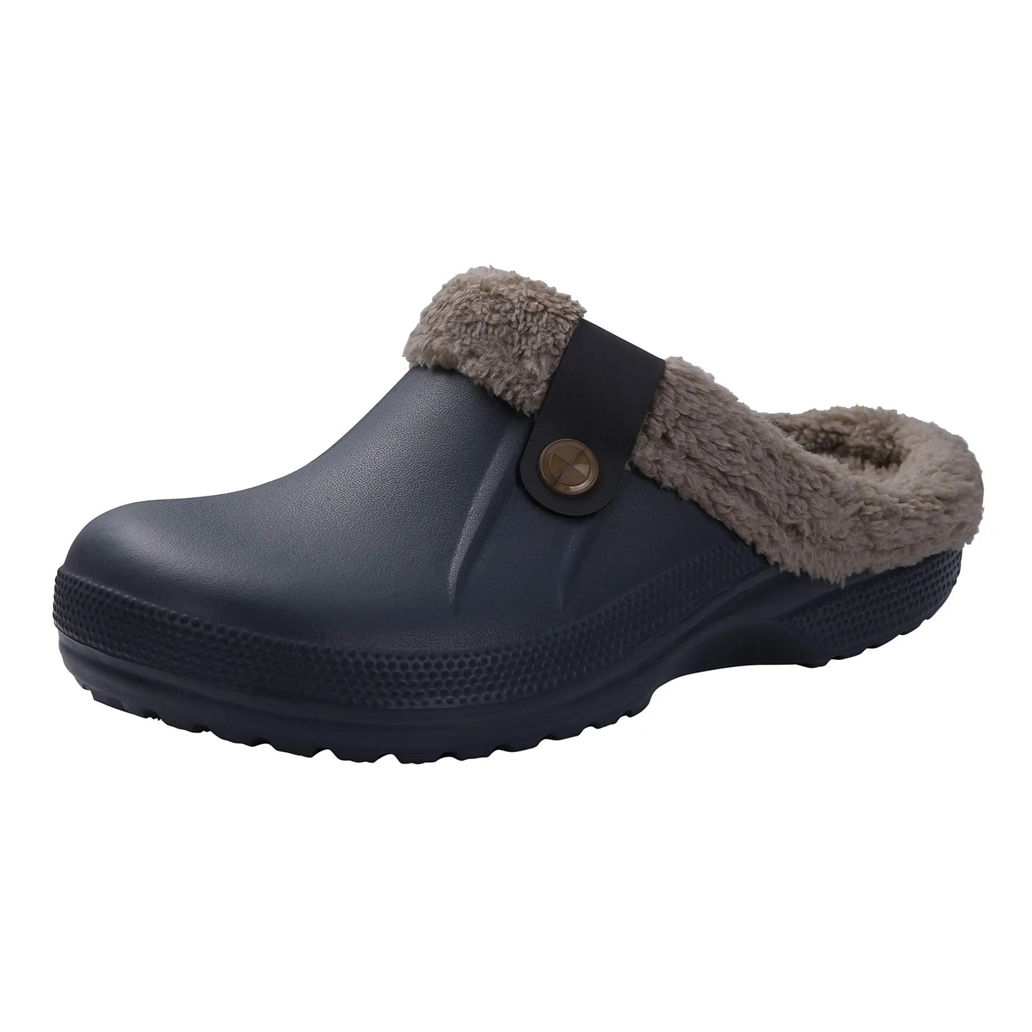 Bebealy Casual Women’s Garden Shoes & Warm Fluffy Men’s Waterproof Winter Slippers – Outdoor Antiskid Classic Leopard Design