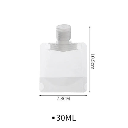 10Pcs Thickened Travel Cosmetic Bottles Set - 30/50/100ML Portable Containers for Lotion, Shower Gel, Shampoo, Facial Cleanser