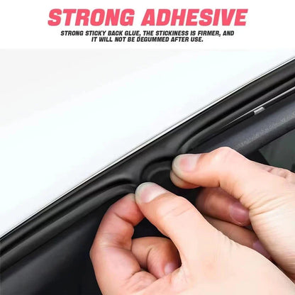 B Shape Car Door Seal Strip - Rubber Weatherstrip Soundproof Insulation Sticker for Auto Door Sealing & Vehicle Accessories