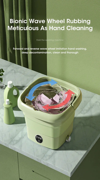 Portable Mini Washing Machine – 4.5L Washer for Socks, Underwear & Panties, Travel & Dorm Use, EU/US/UK/AU Plug
