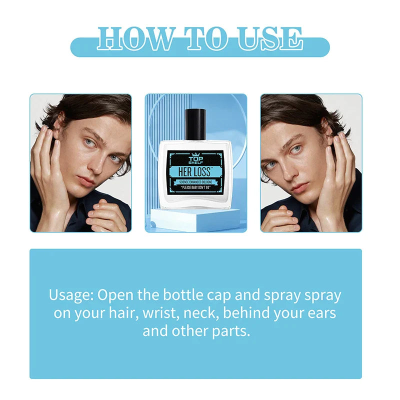 Men's Pheromone Perfume Cologne – Raw Attraction & Confidence, Long-Lasting Irresistible Scent, 100ml