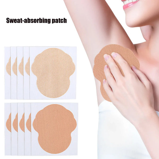 10pcs Disposable Underarm Sweat Absorbing Stickers – Invisible, Seamless & Thin Cotton Sweatbands for Summer Comfort