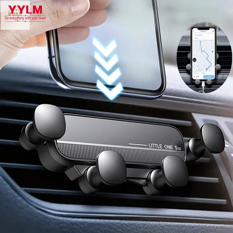 Gravity Car Phone Holder Air Vent Mount – Universal Mobile Support for iPhone 13/12 & Xiaomi GPS