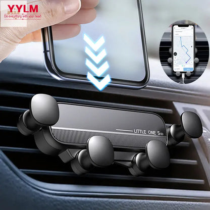 Gravity Car Phone Holder Air Vent Mount – Universal Mobile Support for iPhone 13/12 & Xiaomi GPS