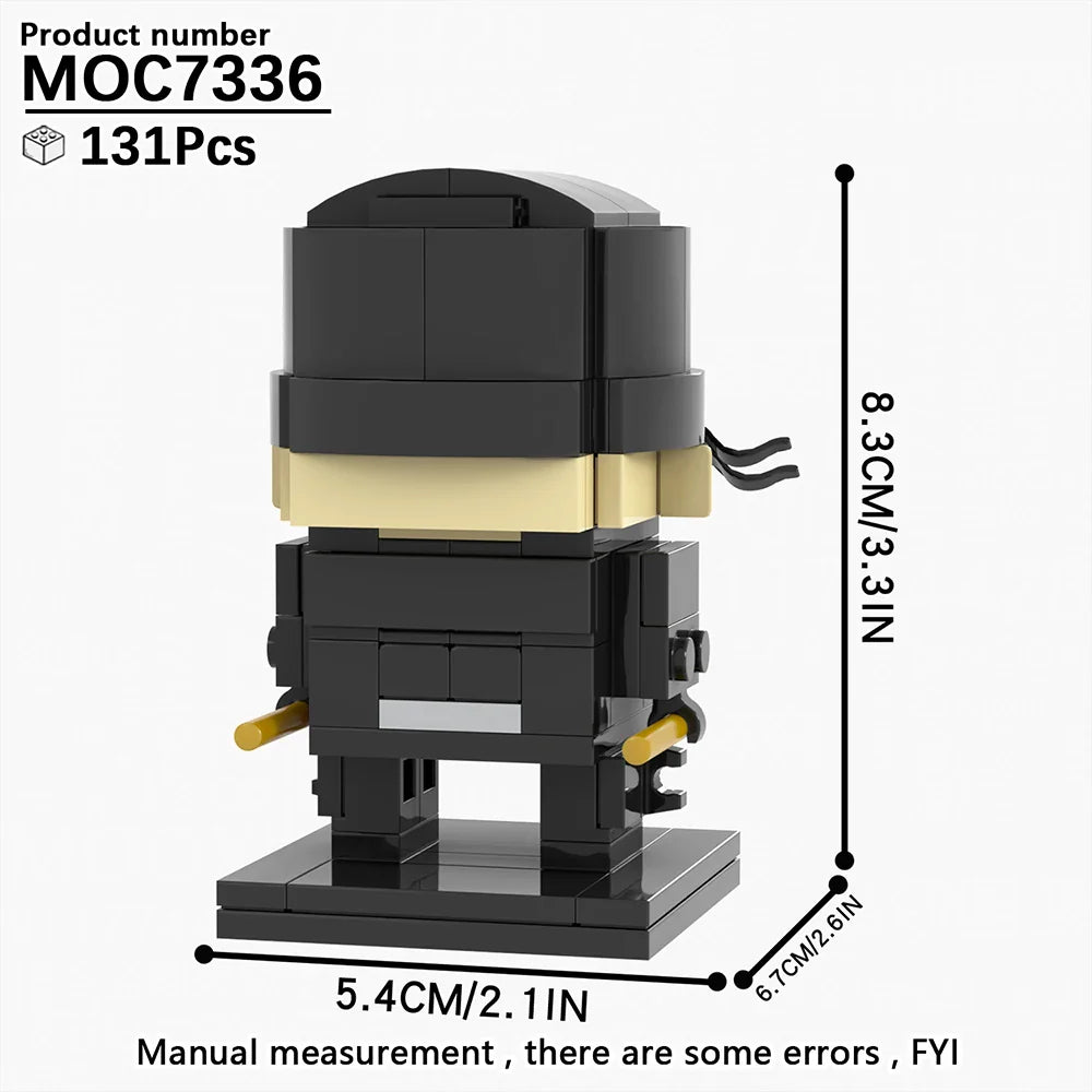 MOOXI Movie Series MOC BrickHeadz Building Blocks Set – DIY Educational Toy for Kids