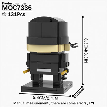 MOOXI Movie Series MOC BrickHeadz Building Blocks Set – DIY Educational Toy for Kids