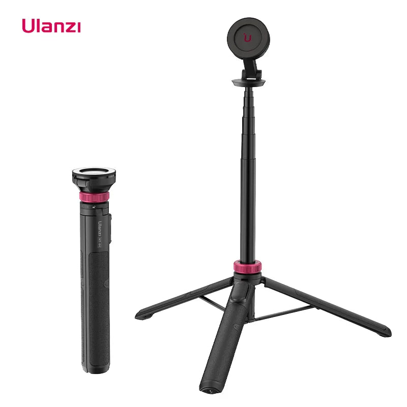 Ulanzi MT-84 Selfie Stick Magnetic Tripod - 1.53M, Wireless Bluetooth Remote, Phone Extension for Live Streaming & Vlogs