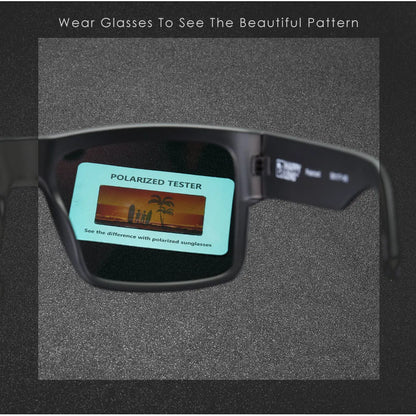 CYRUS Polarized Square Sunglasses — Classic Fashion Sport Driving Shades for Men & Women with Logo