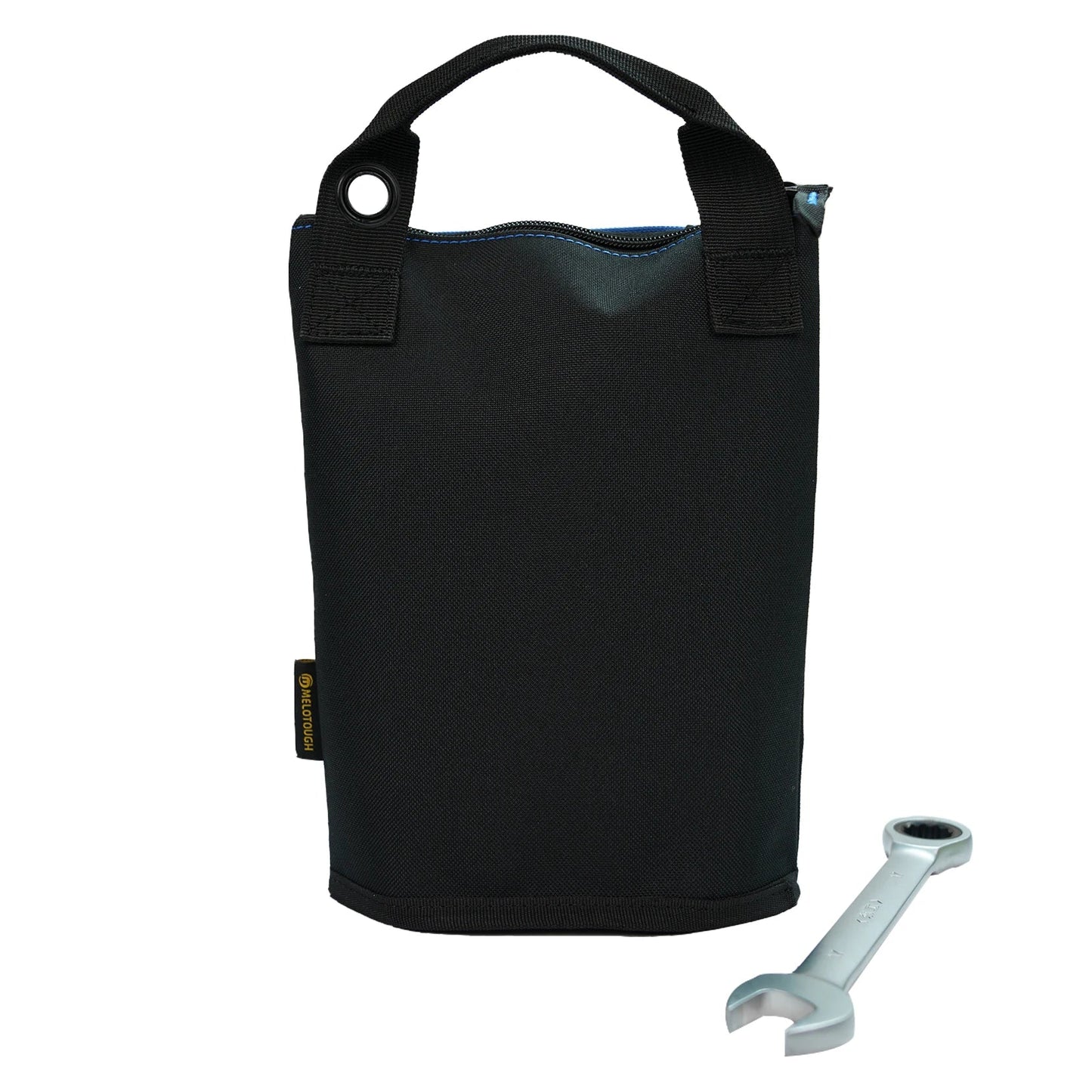 MELOTOUGH Canvas Tool Pouch | 2-Pack Zipper Bags with Mesh Window & Hanging Grommets