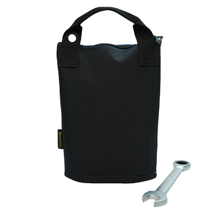 MELOTOUGH Canvas Tool Pouch | 2-Pack Zipper Bags with Mesh Window & Hanging Grommets