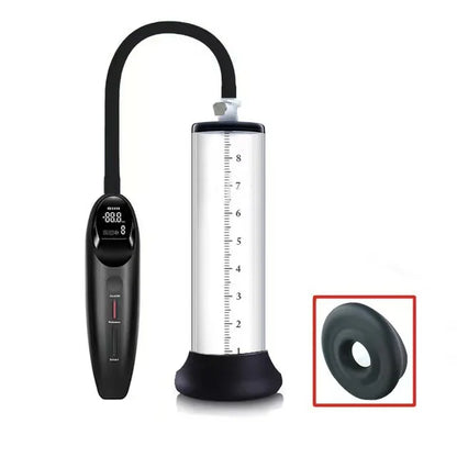 Electric Manual Vacuum Pump - Adult Negative Pressure Suction Device with Pressure Gauge for Personal Wellness Use