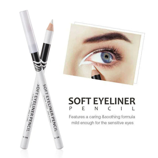 Waterproof White Eyeliner Pencil – Quick-Dry, Long-Lasting No-Bloom Eye Liner Pen for Professional Makeup