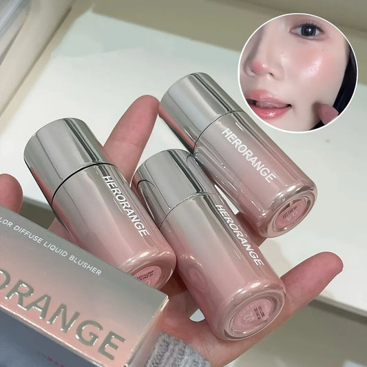 Herorange Liquid Blush Stick – Waterproof, Long-Lasting Color for Lips & Cheeks with Brightening Effect, Suitable for All Skin Tones, Ideal Gift