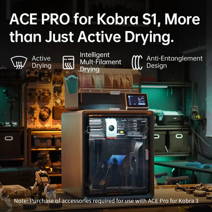 Anycubic Kobra S1 Combo Multi-Color 3D Printer – High Precision Core XY, Ultra-Quiet, Max Speed 600mm/s, Stable Structure