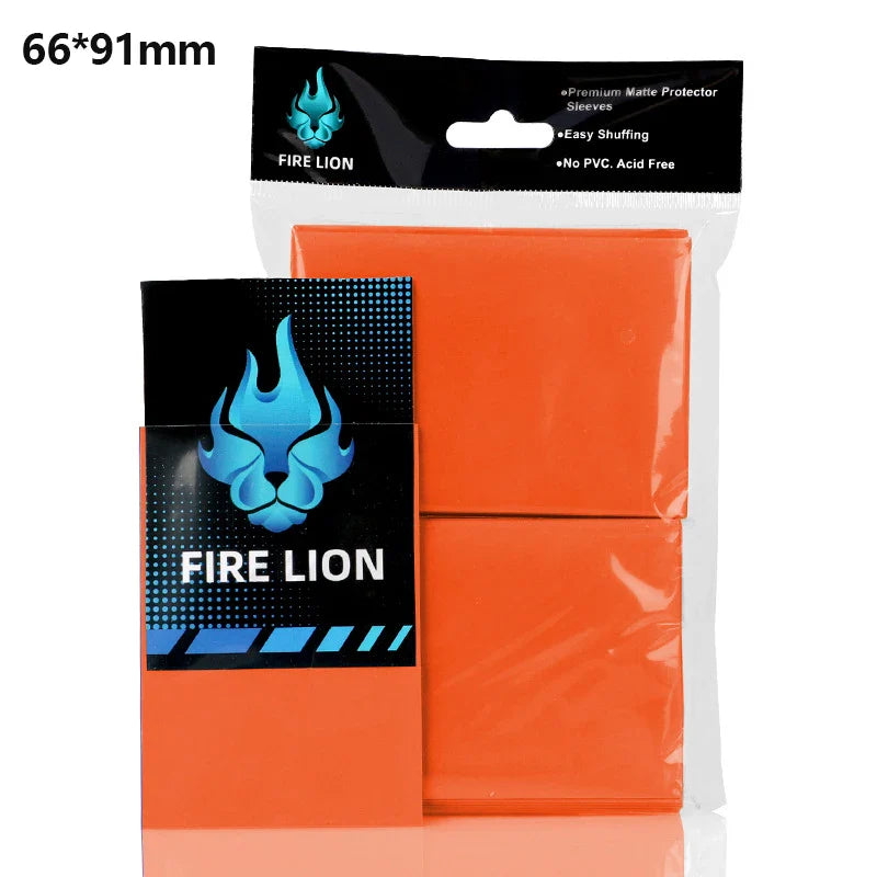 100PCS Matte Card Sleeves 66x91mm — Frosted Trading Card Protectors for MTG & TCG Game Cards