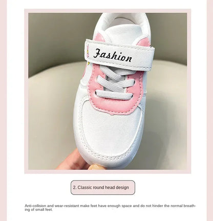 LED Kids Shoes for Girls — Cute Hello Kitty Cartoon Canvas Sneakers, Soft-Bottom Casual Shoes, Baby Girl Kawaii Footwear
