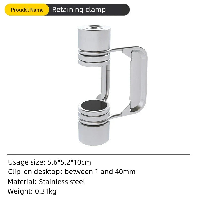 Outdoor Portable IGT Table Light Pole Bracket – Stainless Steel Camping Desktop Accessory