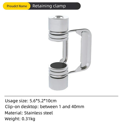 Outdoor Portable IGT Table Light Pole Bracket – Stainless Steel Camping Desktop Accessory