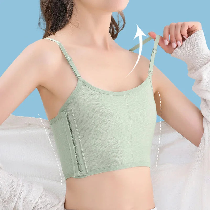 Women’s Summer Breathable Breast Binder – Spaghetti Strap Flat Chest Binder Top