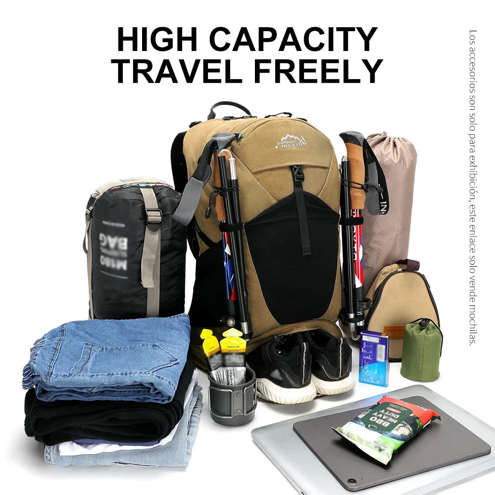 35L Mountaineering Backpack - Waterproof Outdoor Sports Bag for Men & Women, Camping & Hiking Rain Gear