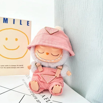 Anime Labubu Doll Clothes — Fashion Overalls for Labubu Idol V1/V2, 15/17cm Plush Doll Clothing Accessories, In Stock