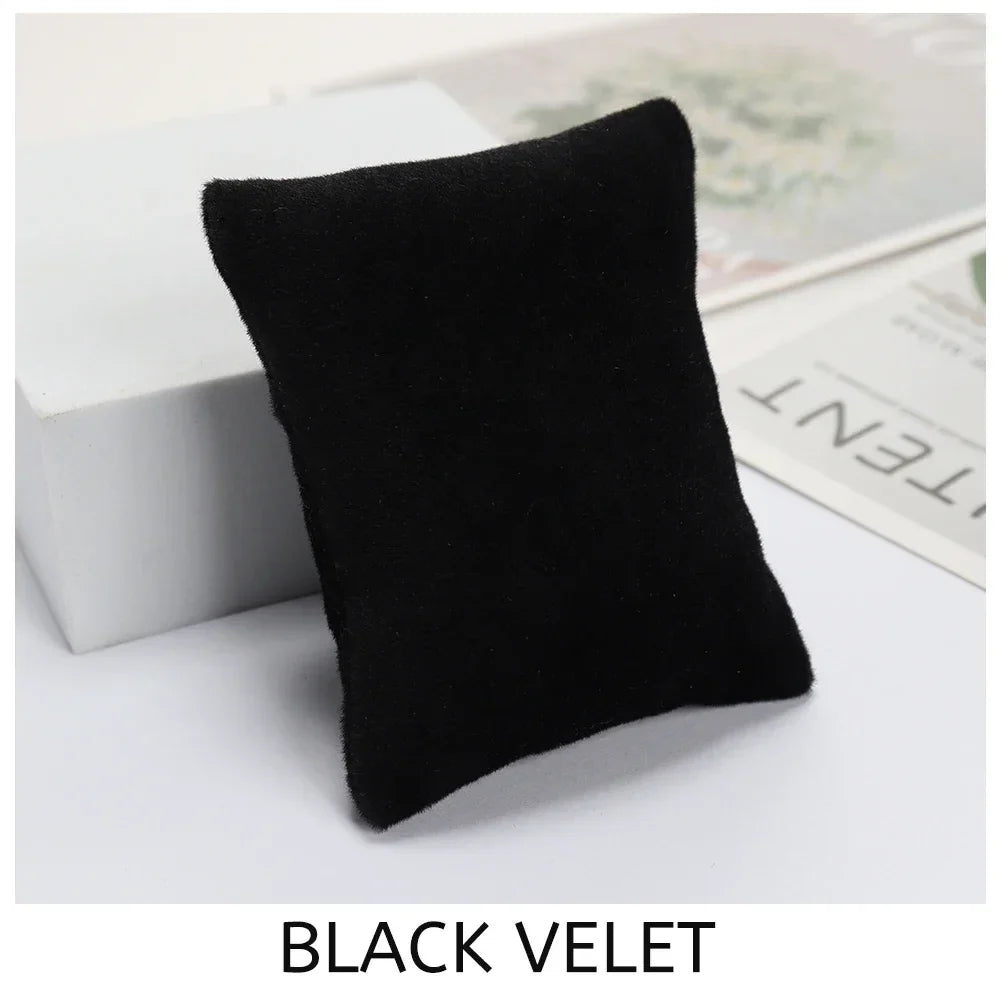 5-Color Fabric Jewelry Display Pillow – Beige Black Grey Bracelet & Watch Cushion Holder for Gifts & Wholesale DIY Accessories