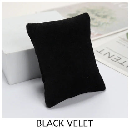 5-Color Fabric Jewelry Display Pillow – Beige Black Grey Bracelet & Watch Cushion Holder for Gifts & Wholesale DIY Accessories