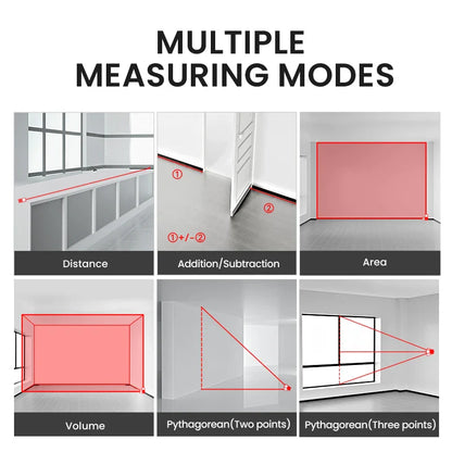 MILESEEY S2 Laser Tape Measure – 40M to 120M with Double Horizontal Bubble, Laser Distance Meter