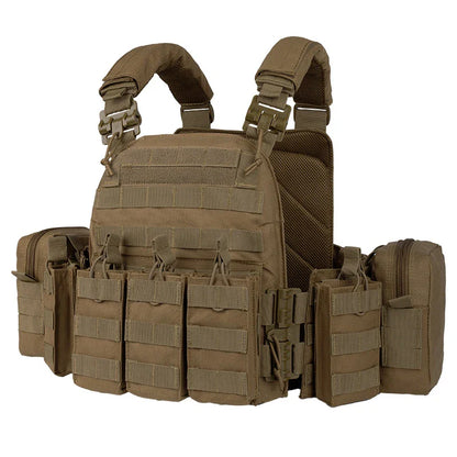 YAKEDA Quick Disassembly 6094 Training Vest – Adjustable Protective Airsoft Plate Carrier Chest Rig