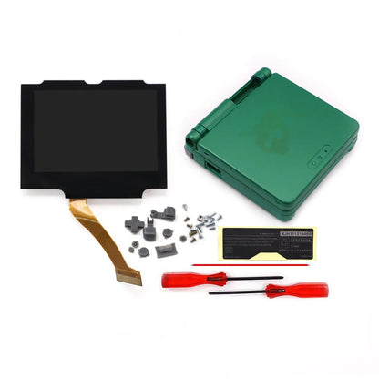 HISPEEDIDO V5 Laminated GBA IPS Backlight Screen Kit — Easy Install with Shell for GameBoy Advance SP, No Cutting Needed