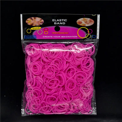 Pantone Color Rainbow Rubber Bands for Loom Bracelets – Western European Style DIY Arts & Crafts Kit