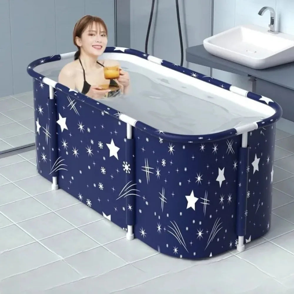 Foldable Portable Bath Tub - Ice & Hot Tub for Baby, Pet Bath, Sweat Steaming, Foot Spa, Outdoor Camping & Vehicle-Mounted