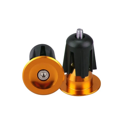 2PCS Aluminum Alloy Bicycle Handlebar End Caps - Grips and Plugs for Mountain and Road Bike MTB Cycling Accessories