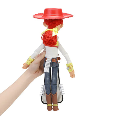 Disney Toy Story 4 Talking Woody & Jessie Action Figures — Speak & Sound Collectible Toy Model for Kids Gift