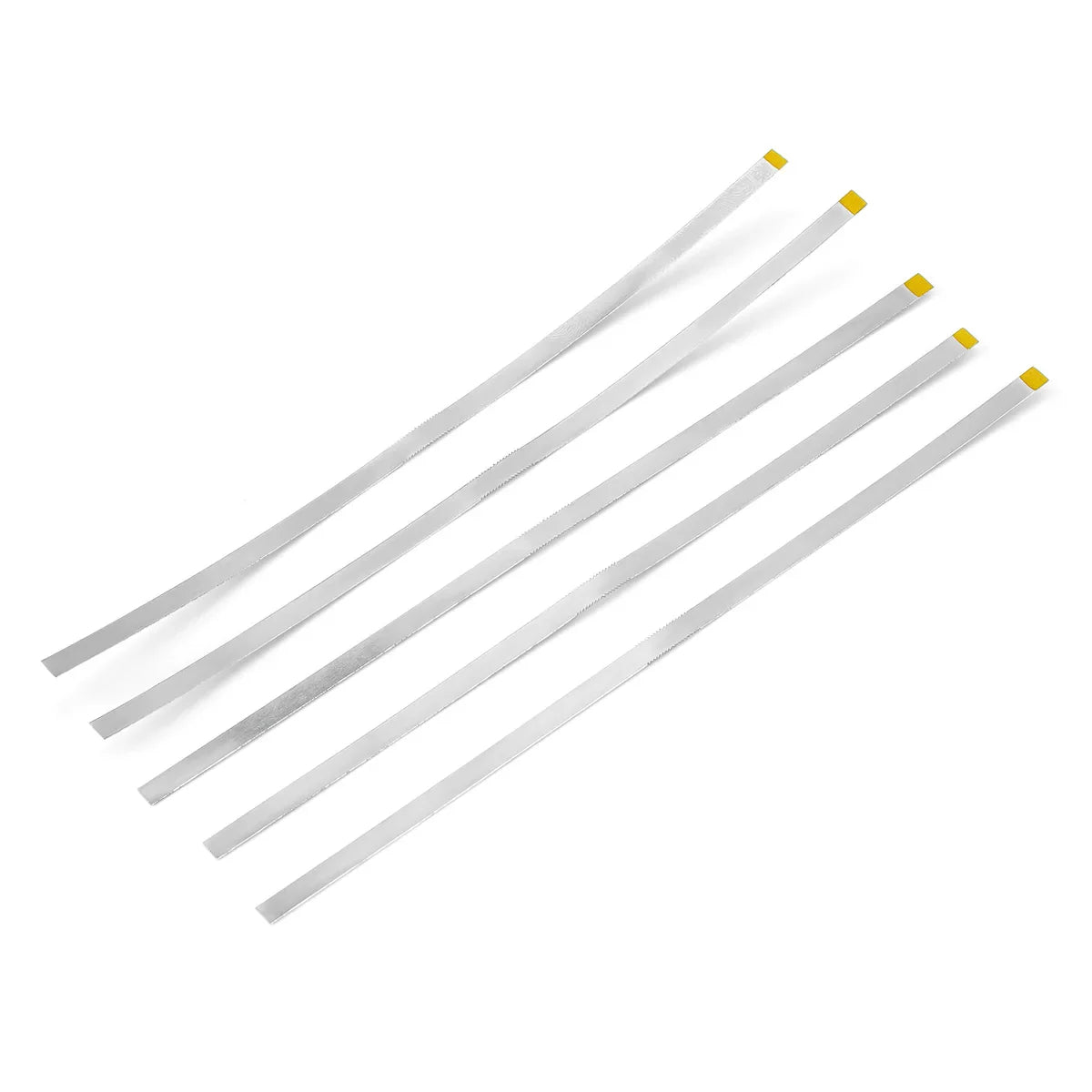 AZDENT Dental Diamond Polishing Strips – 5pc Stainless Steel Orthodontic IPR Fine & Medium Polish