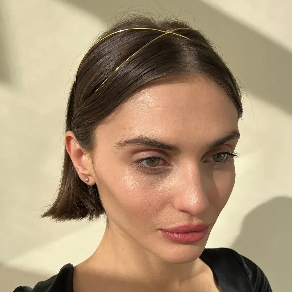 Metal Cross Headband – Retro Style Fashionable Versatile Hair Accessory