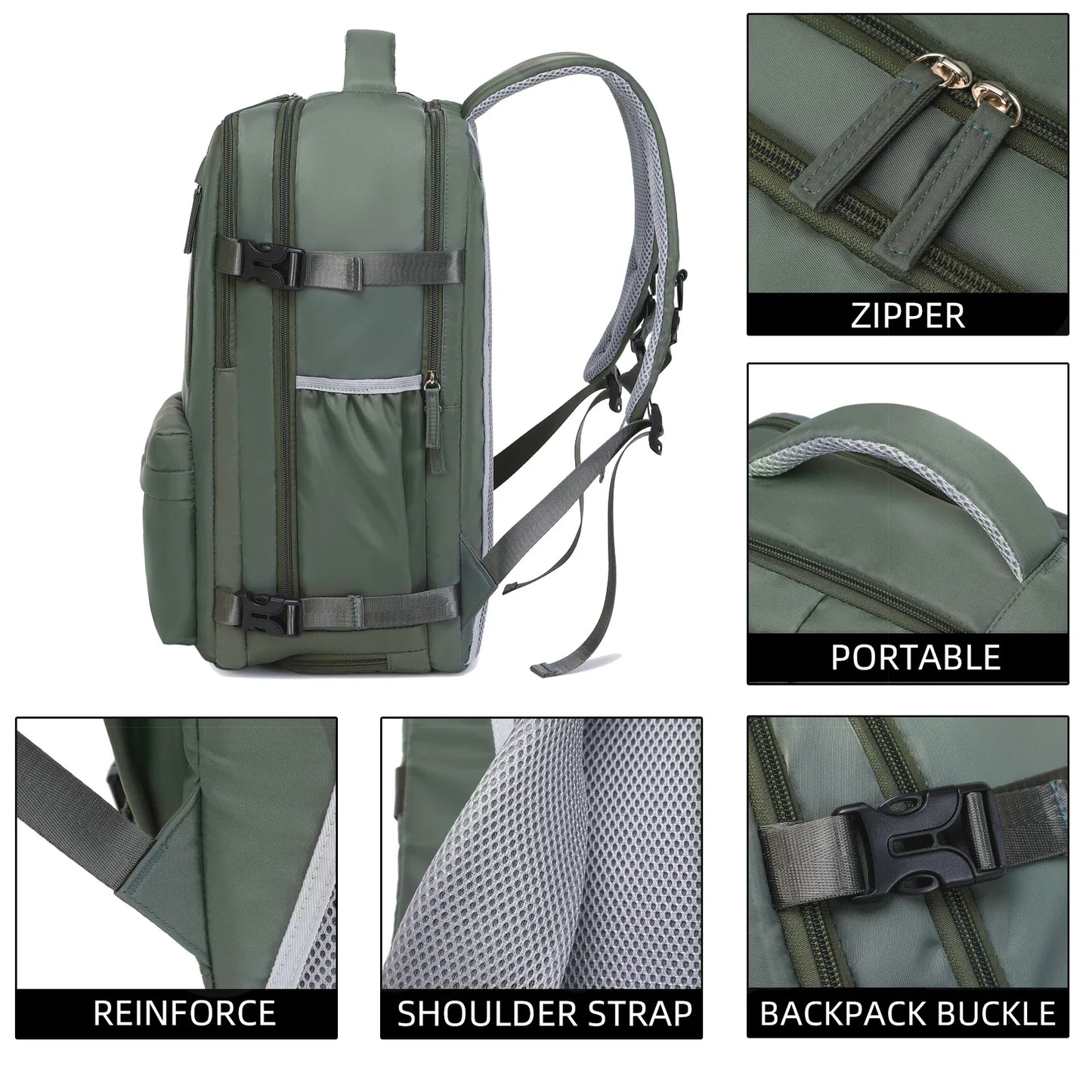 Waterproof Laptop Backpack for Women - Travel Leisure Backpack for Men - with Shoe Compartment for 15 Inch Computer