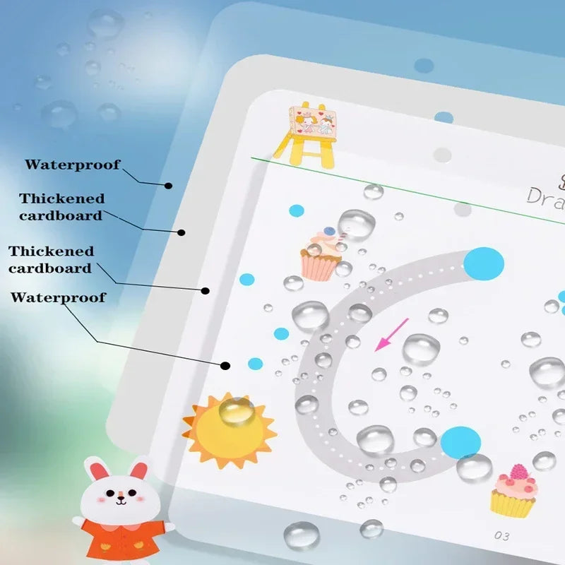 Magical Tracing Workbook — Reusable Montessori Drawing & Handwriting Practice Book for Children