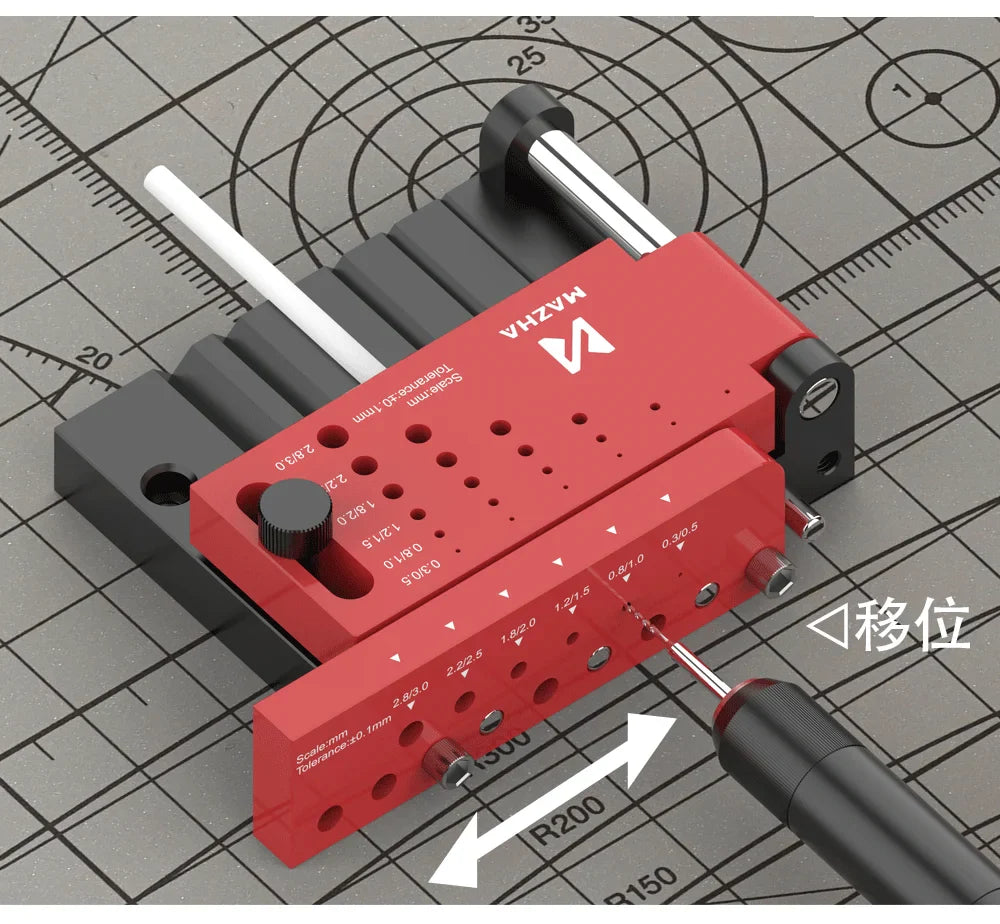 MAZHA T0012 Round Rod Punching Positioner – DIY Modeler Drilling Auxiliary Locator Tool
