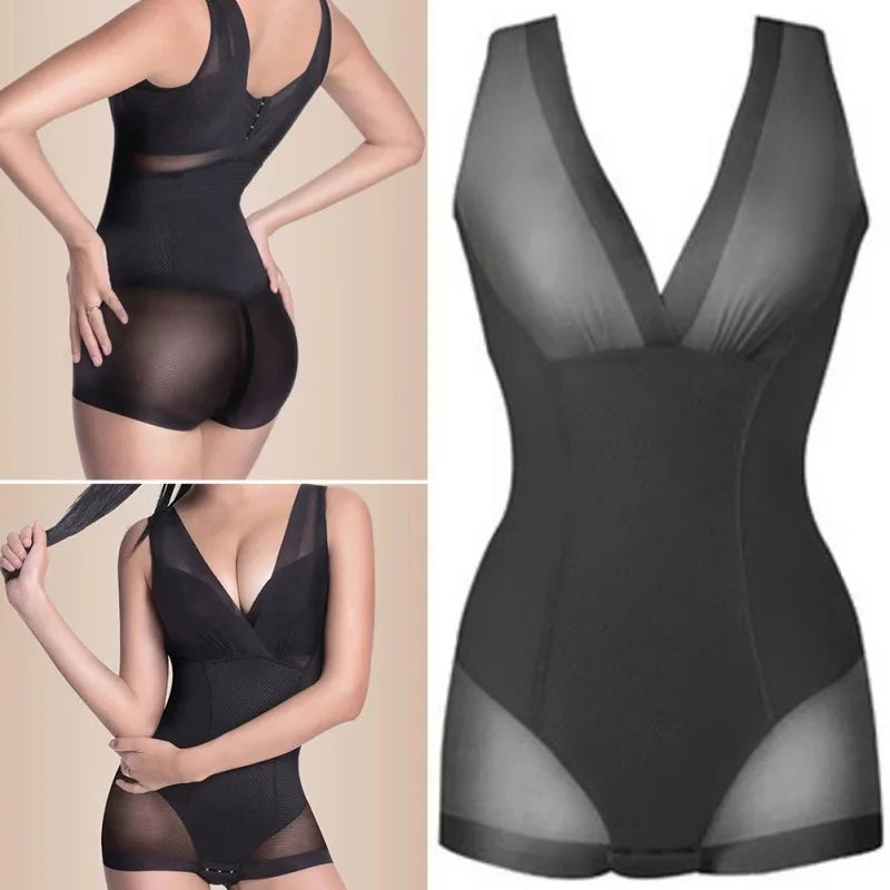 Postpartum Shapewear Tummy Suits: Women's Slimming Burn Fat Shapers, Waist Control Full Body Shaper - Waist Trainer Corset
