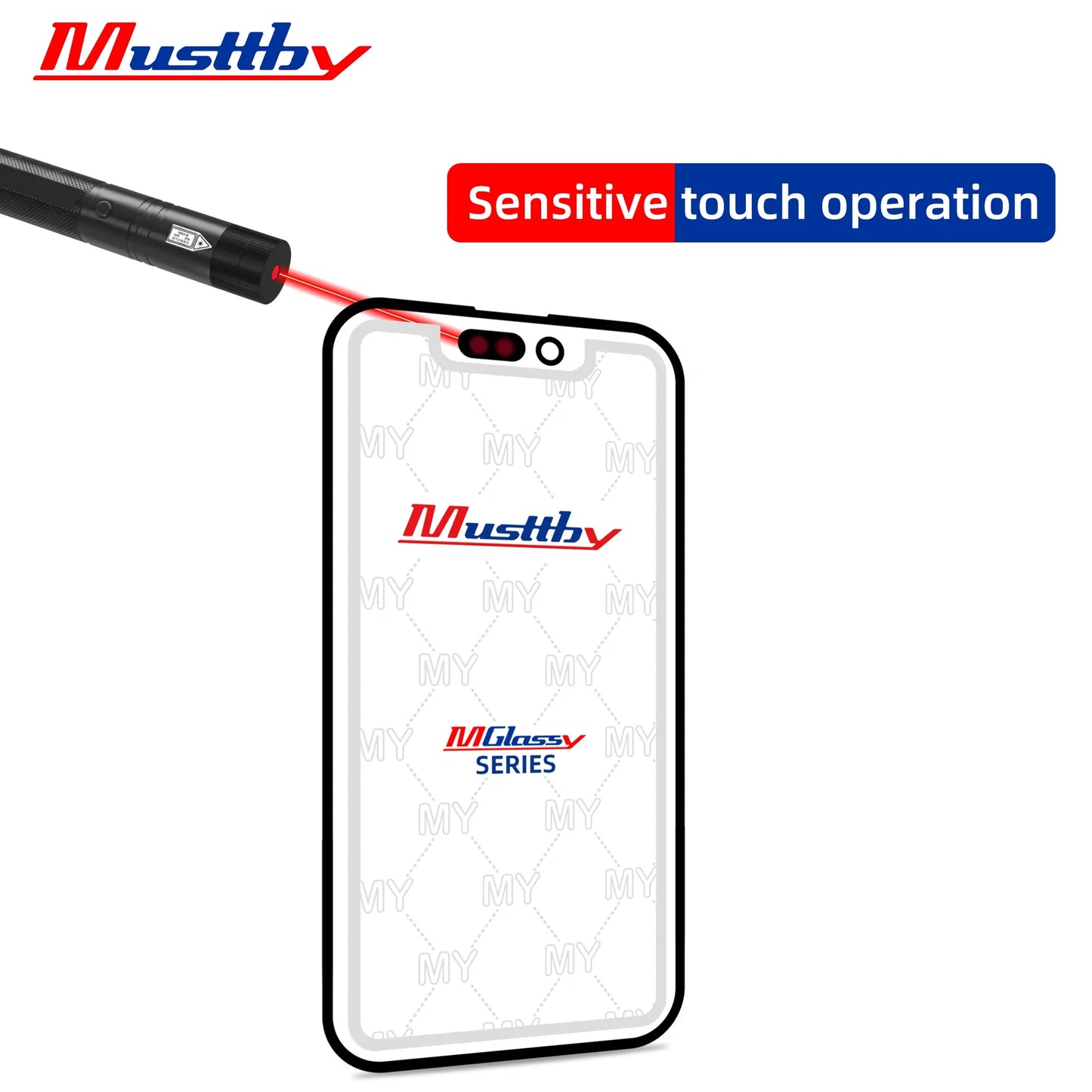 Musttby 5PCS Front Outer Glass + OCA for iPhone — 1:1 Original Touch Screen Repair for iPhone 11/12/13/14 Pro & X/XS Max