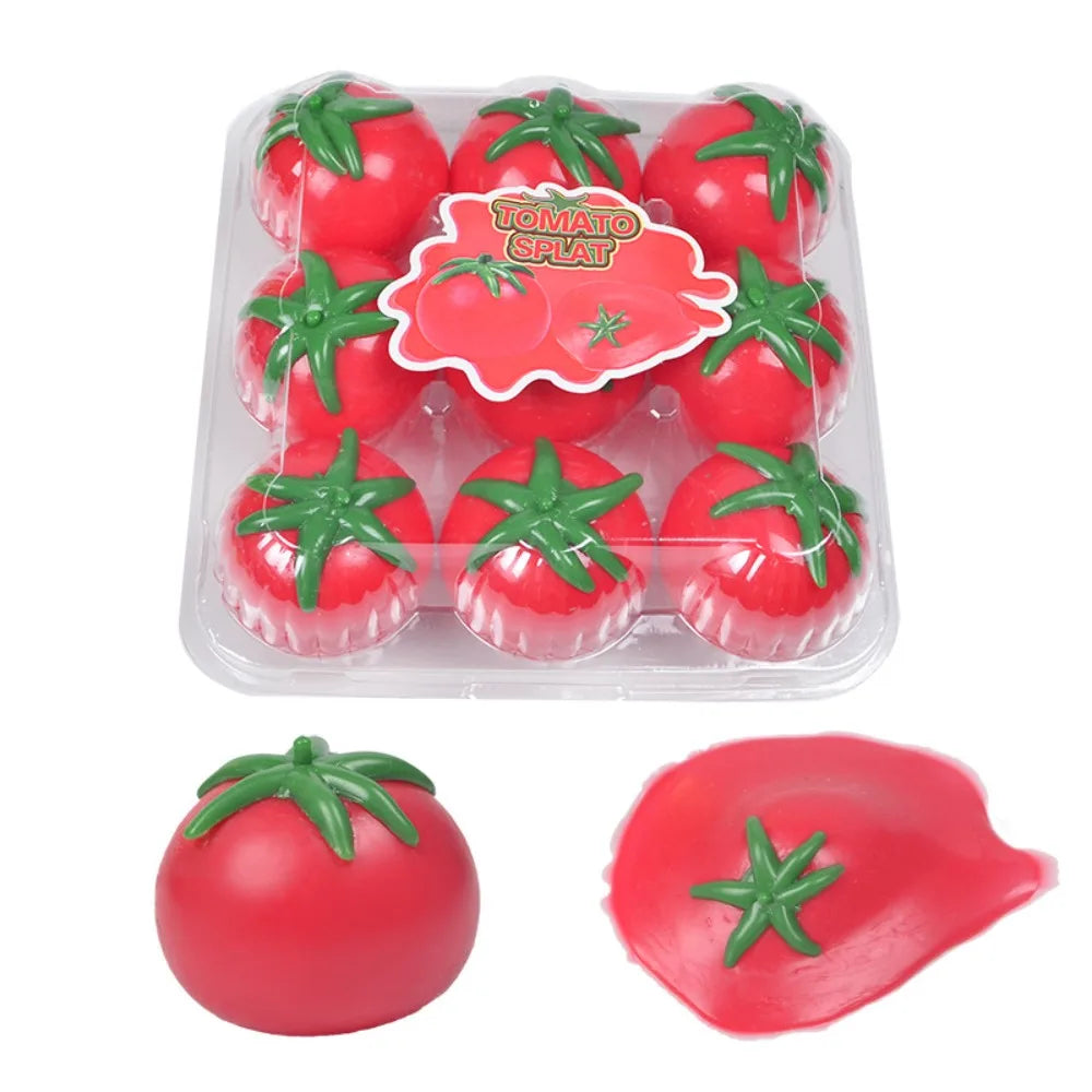 Tomato Squishy Stress Ball – Soft Fidget Sensory Toy for Kids & Adults, Slow Rebound Squeeze Toy